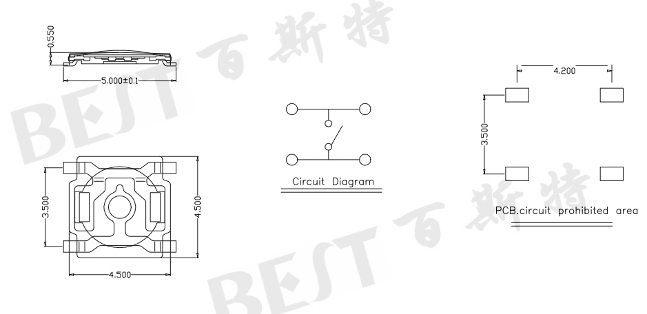 輕觸開關(guān)TS-1187AB